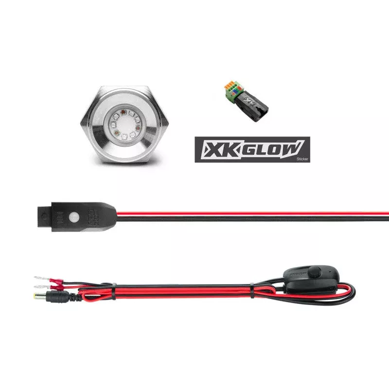XKGLOW RGB LED Drain Plug Light Kit For Boat 1pc 13W