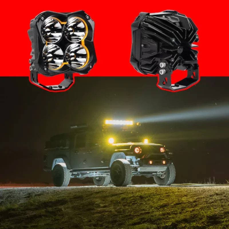 XKGLOW Spot Beam Offroad Cube Light 2pc 5in