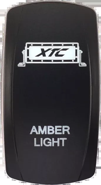 XTC Power Products SW00-00101001 2020s Universal Dash Switch Face Amber Light Bar
