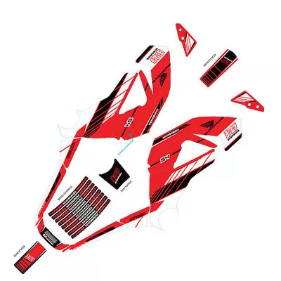 Yoshimura Honda Grom 14-15 Graphics Kit – Red