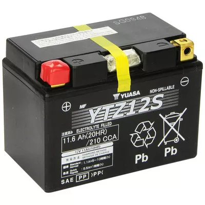 Yuasa BMW S1000RR w/Factory Installed Alarm 10-11 YTZ Factory-Activated Maintenance Free Battery