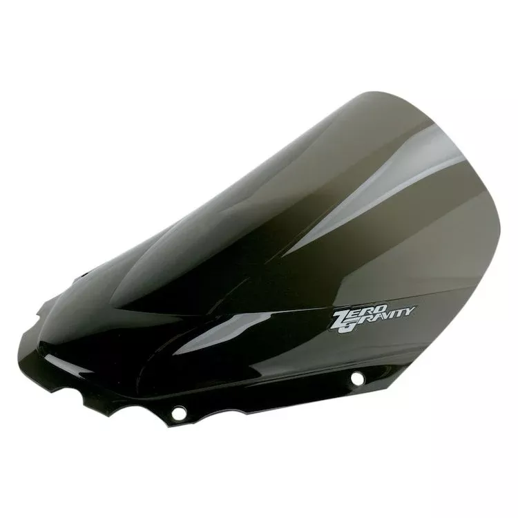 Zero Gravity Double Bubble Windscreen Dark Smoke for Kawasaki KLR 650-(2008-2018)