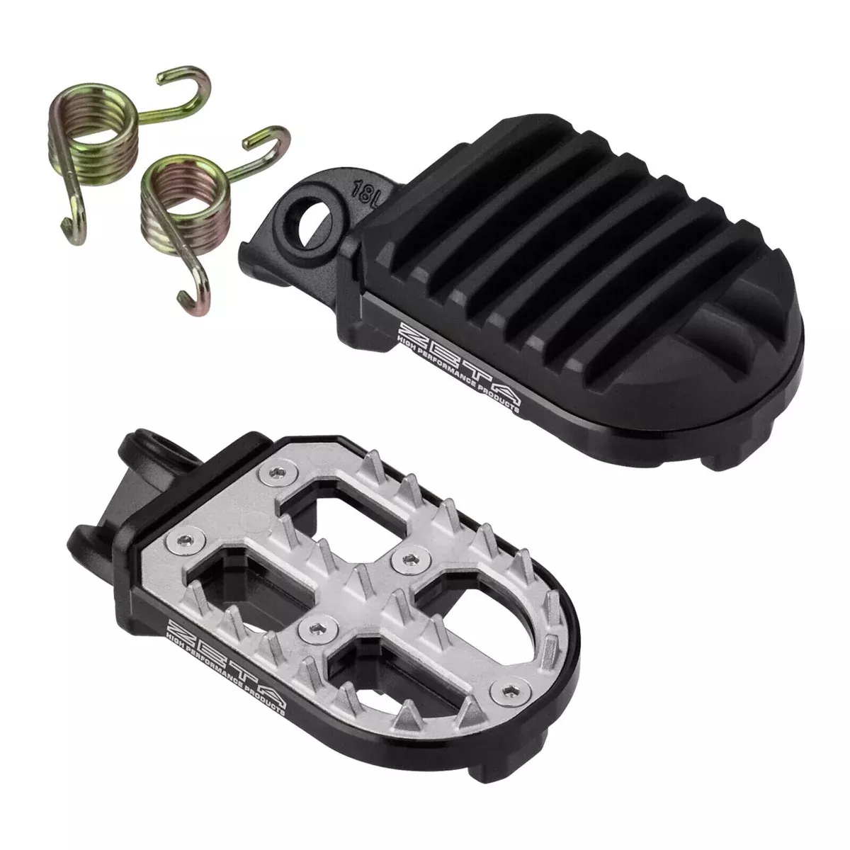 Zeta Adventure Foot Pegs – KTM – Black